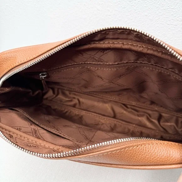 Longchamp le foulonne M camera bag caramel leather crossbody purse 20044021F72 - Picture 8 of 12